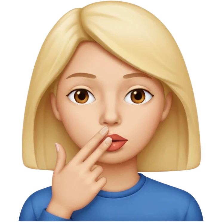 add-a-finger-in-front-of-the-pursed-lips-to-clearly-show-the-shushing-gesture emoji