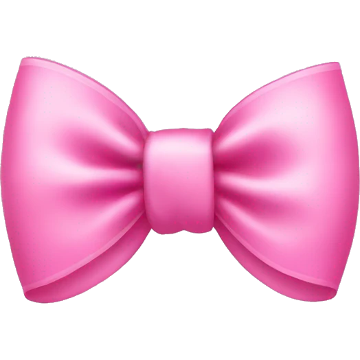 A cute pink bow emoji