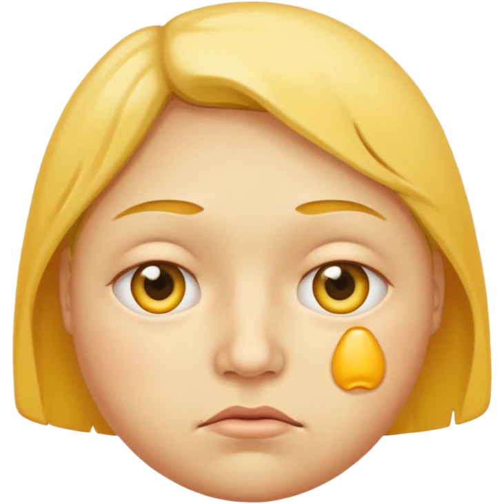 bloated face yellow emoji