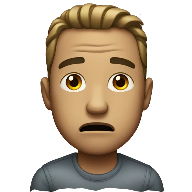 man crying emoji