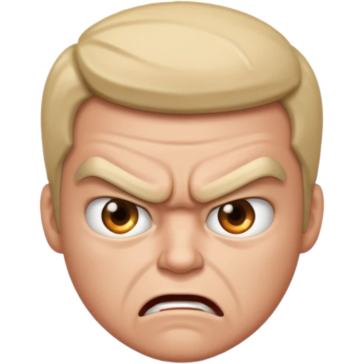 Angry but can't express anger just staring emoji