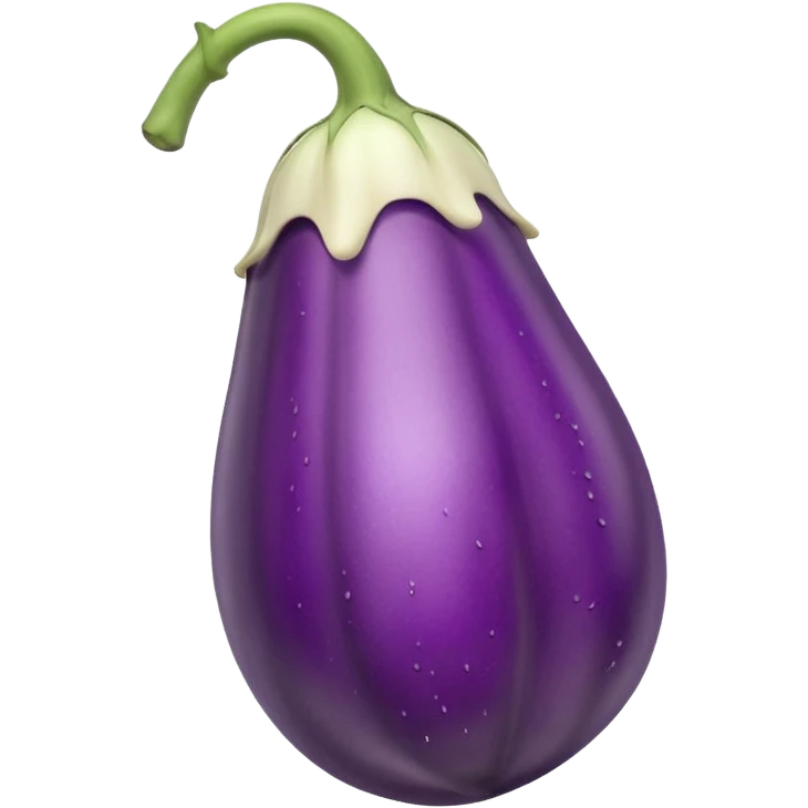 Eggplant with white stuff coming out of the tip emoji