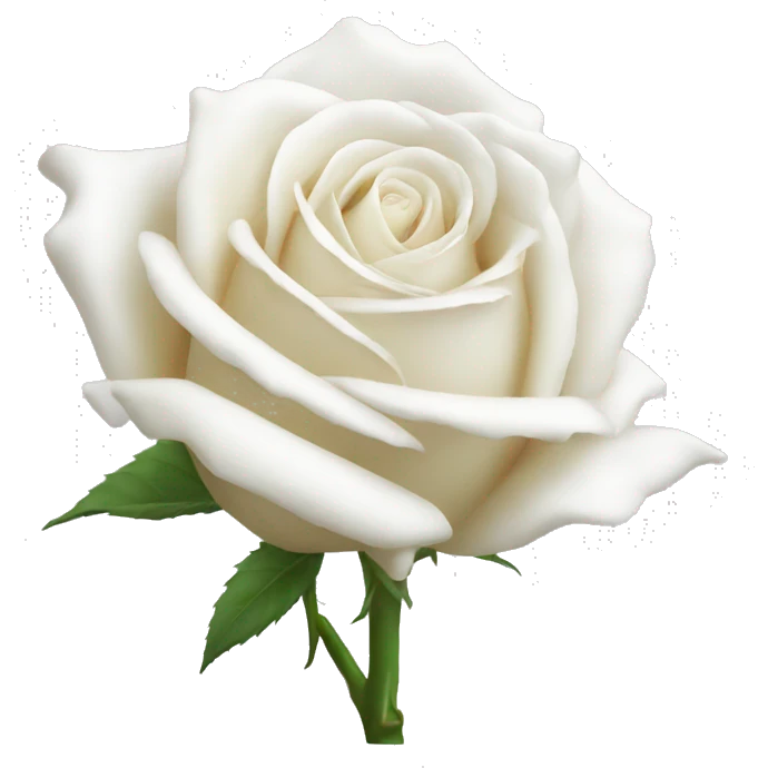 white rose emoji