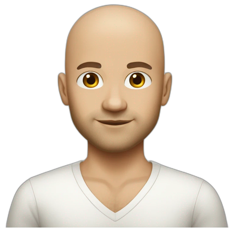 Daniel nass brazilian white skin brown hair bald emoji