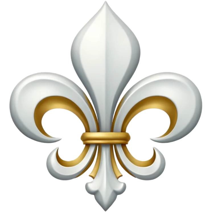 Fleur de lys blanche emoji