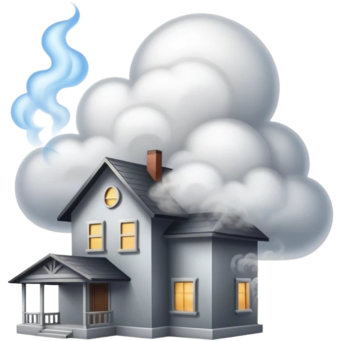 smoke in house emoji