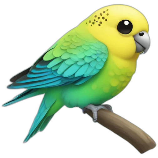 budgerigar fly emoji