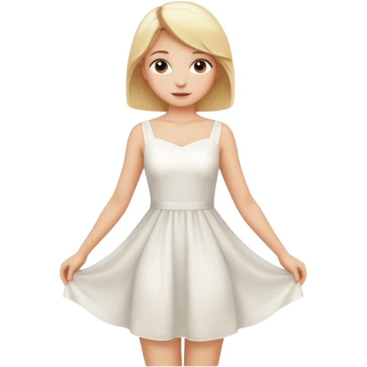 blonde girl in a graceful pose posing for the camera emoji