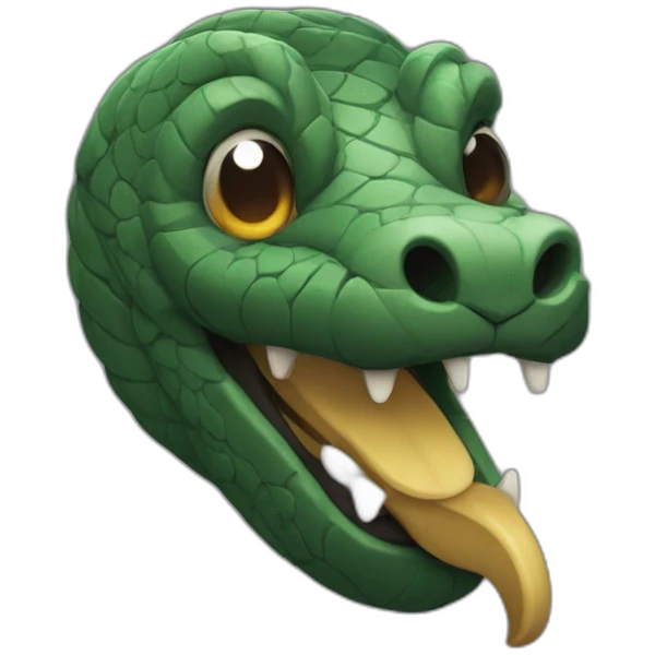 serpent with beard emoji