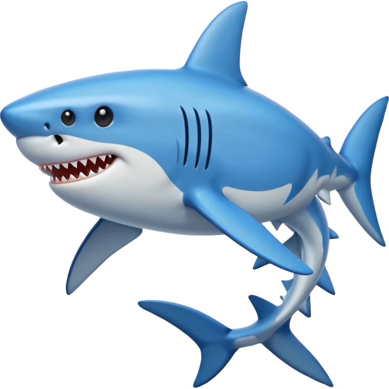 Shark blue emoji