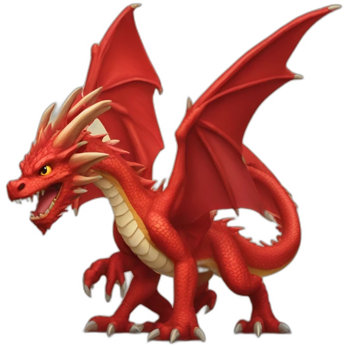 Red dragon of domination emoji