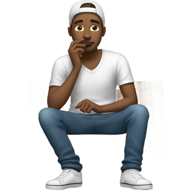 Guy smoking weed emoji