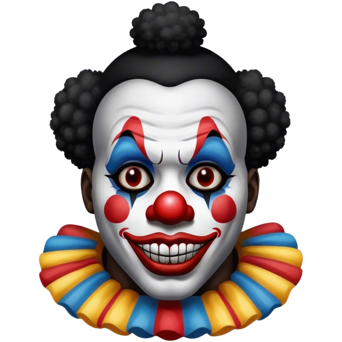 Black clown emoji