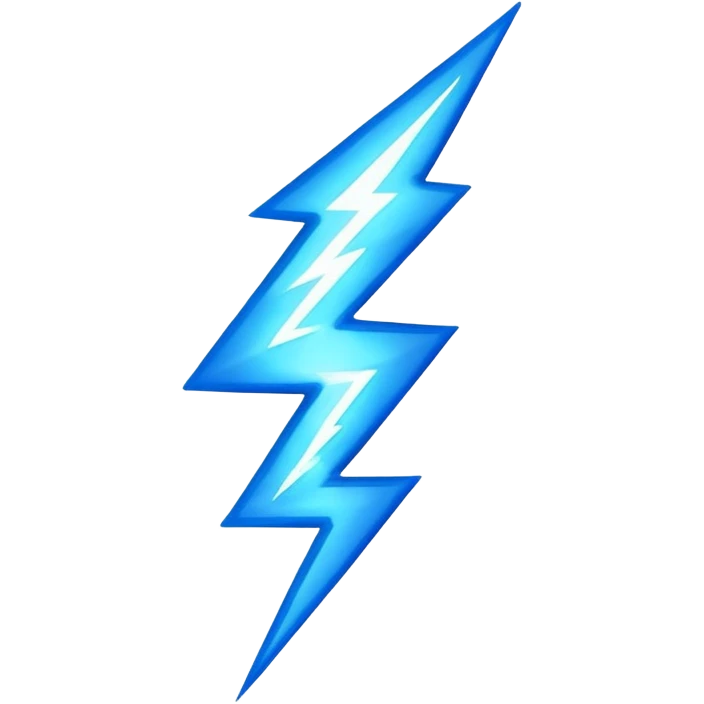 blue lightning bolt emoji