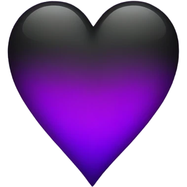 Black and Purple Heart  emoji
