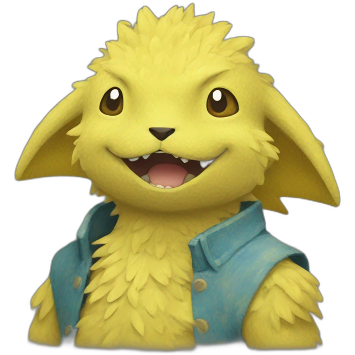 Pokemon van gogh style emoji