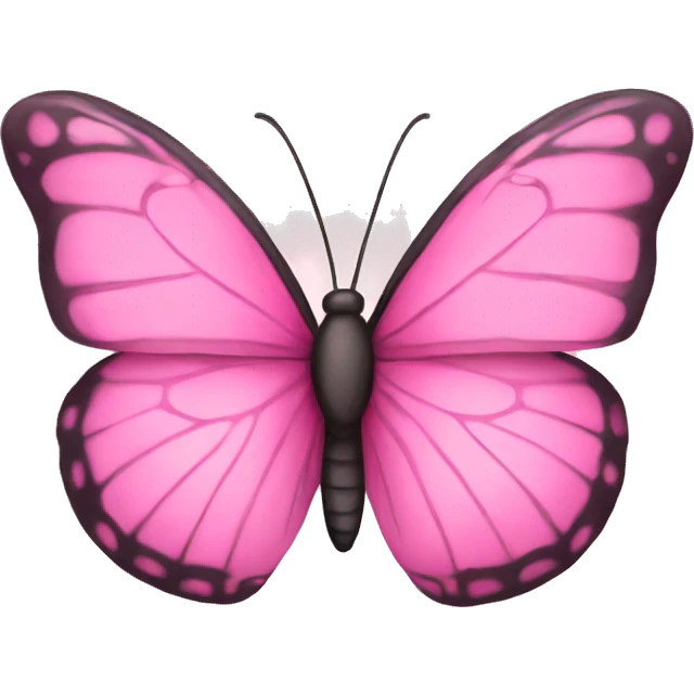 pretty pink butterfly  emoji
