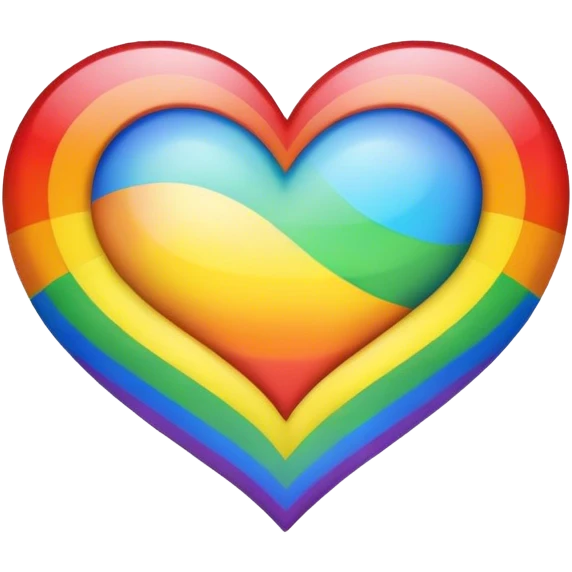 Cœur arc en ciel  emoji