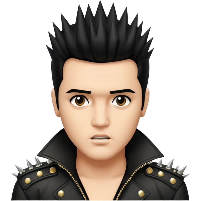 элвис пресли с панк причёской ирокезом emoji