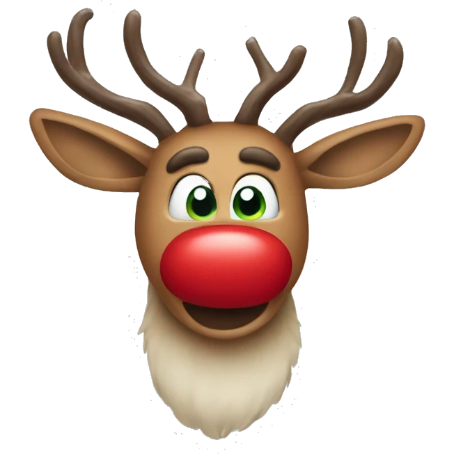 Red Nosed Reindeer emoji