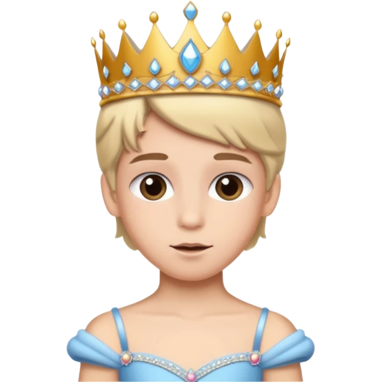 The boy is getting a princess makeover emoji