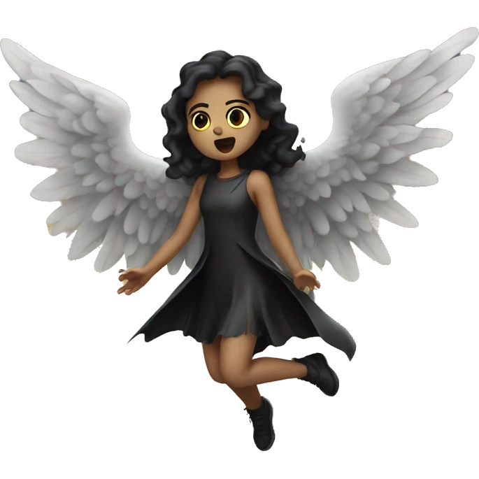 dark angel falling from the sky emoji