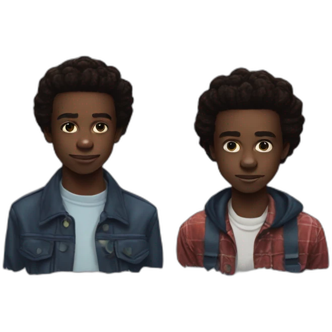 Caleb McLaughlin Lucas Sinclair stranger things  emoji