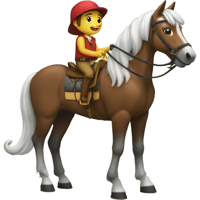 Vini jr sur un cheval emoji