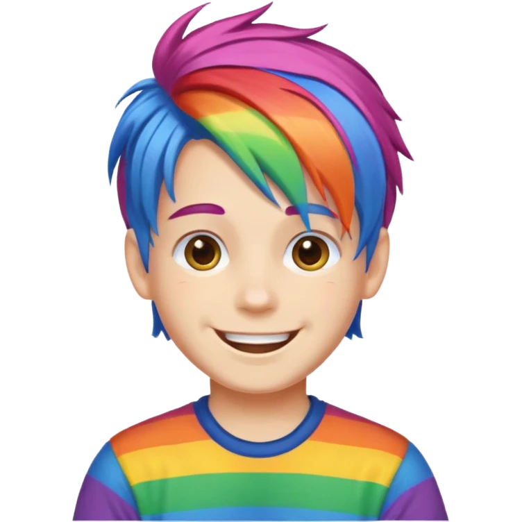 Gay raindow boy emoji