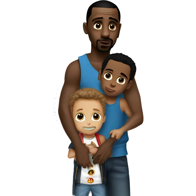 P diddy hold kid ￼ emoji