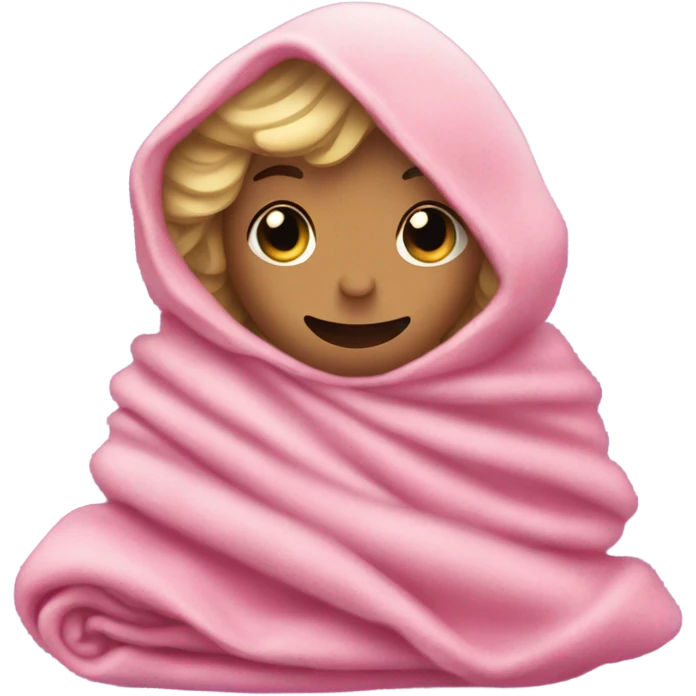 Glinda from wicked in her pink dress is sick under a blanket emoji