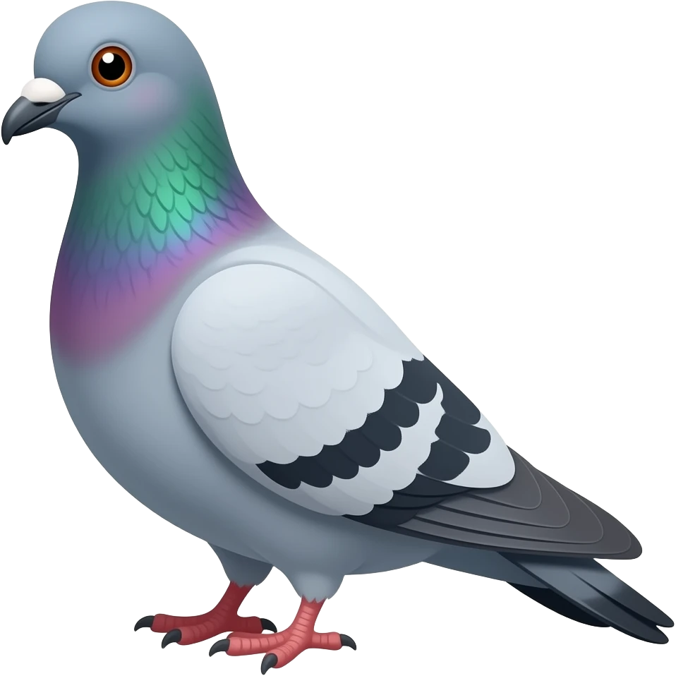 Cartoon pigeon emoji