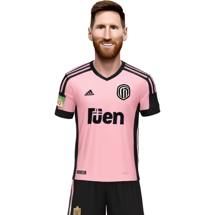 Messi with Inter Miami emoji