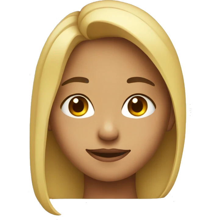 girl side view with eyes towards me emoji