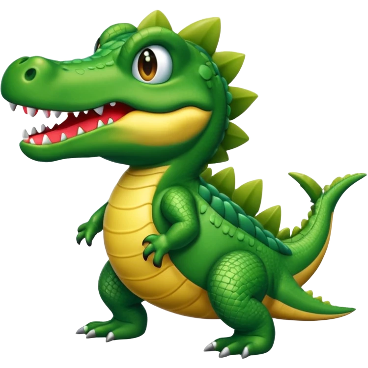 Cocodrilo con cuerpo de avión  emoji