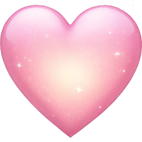 Light pink heart with sparkles  emoji