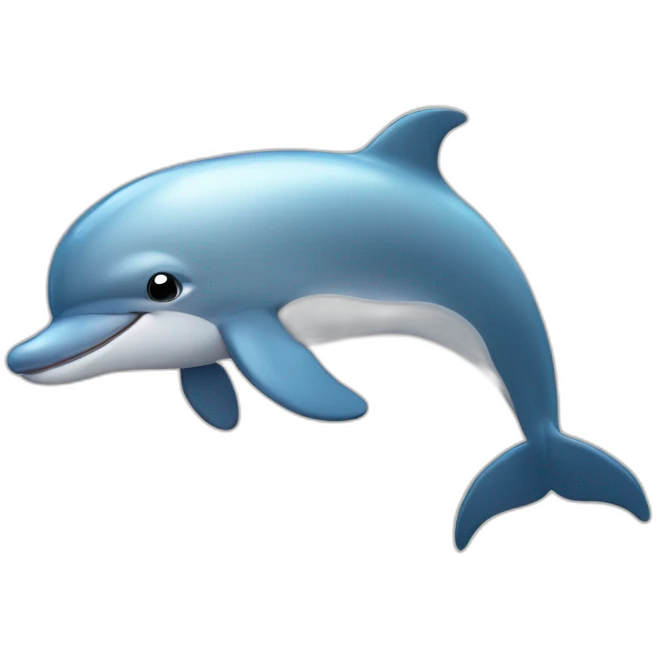 a cute dolphin emoji