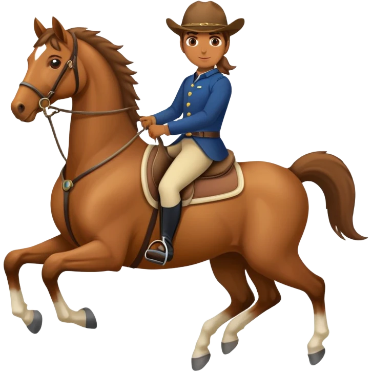 person riding a horse emoji