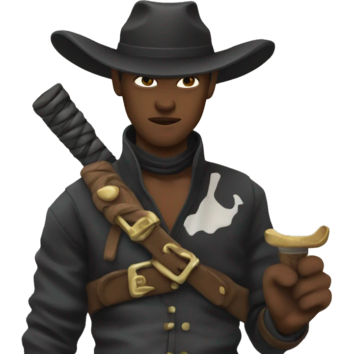 Ninja with cow-boy emoji