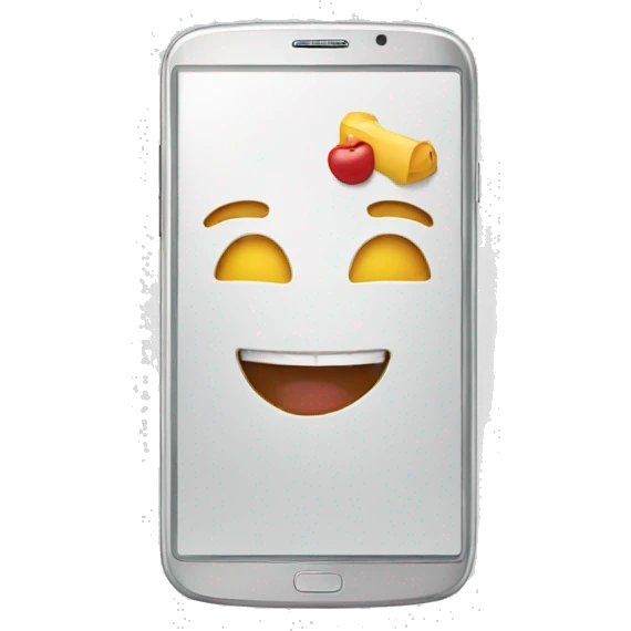 phone with content emoji