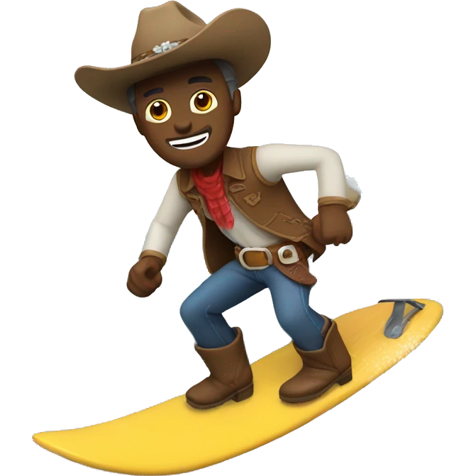cowboy surfing emoji