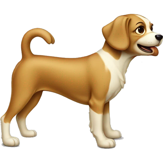 Vintage dog emoji