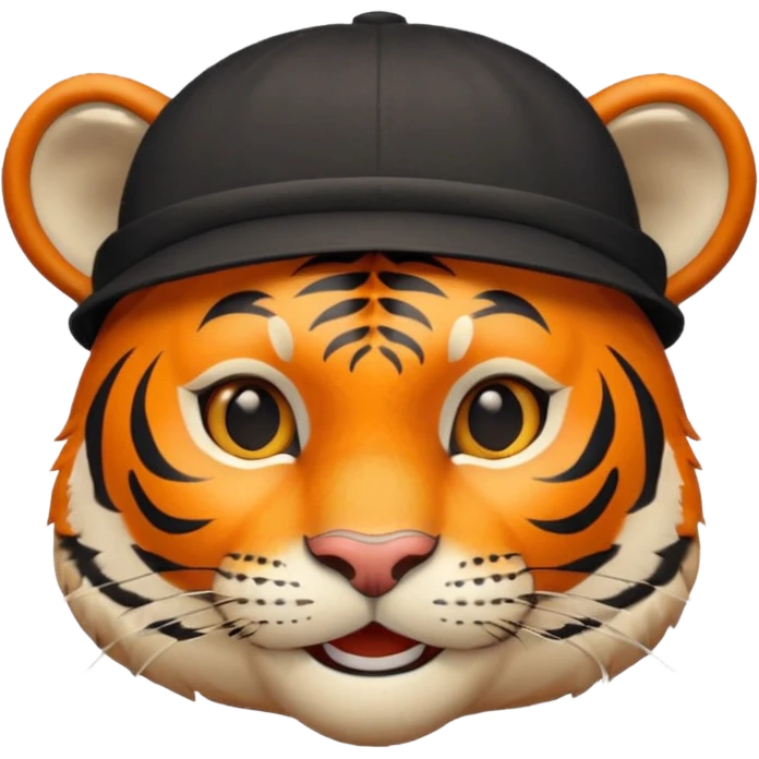 тигр в шляпе emoji