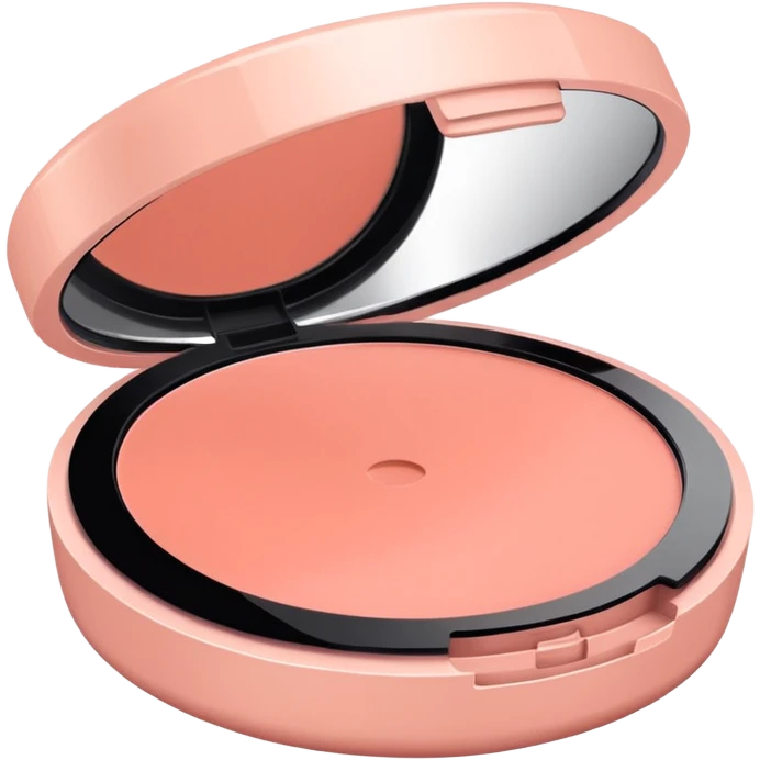 salmon pink makeup packaging emoji