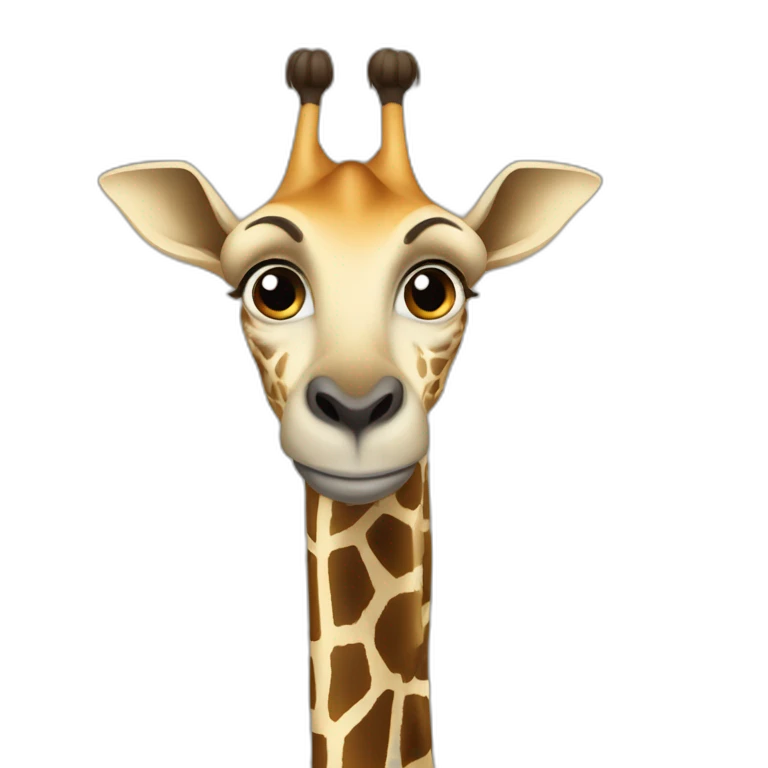 Girafe sur gorille emoji