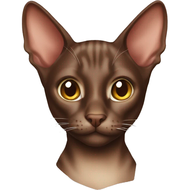 Chocolate Oriental cat  emoji