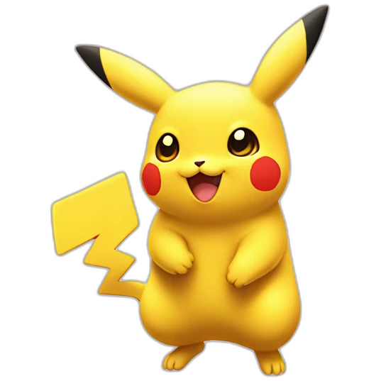 Pikatchu qui fait un cœur avec ses pattes emoji