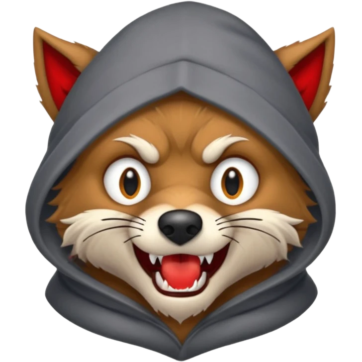 the Big Bad Wolf in the story of Little Red Riding Hood emoji