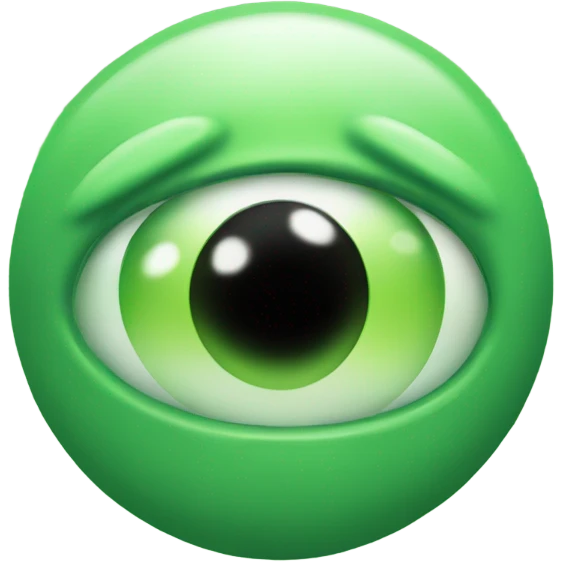 Green alien taking over the world emoji