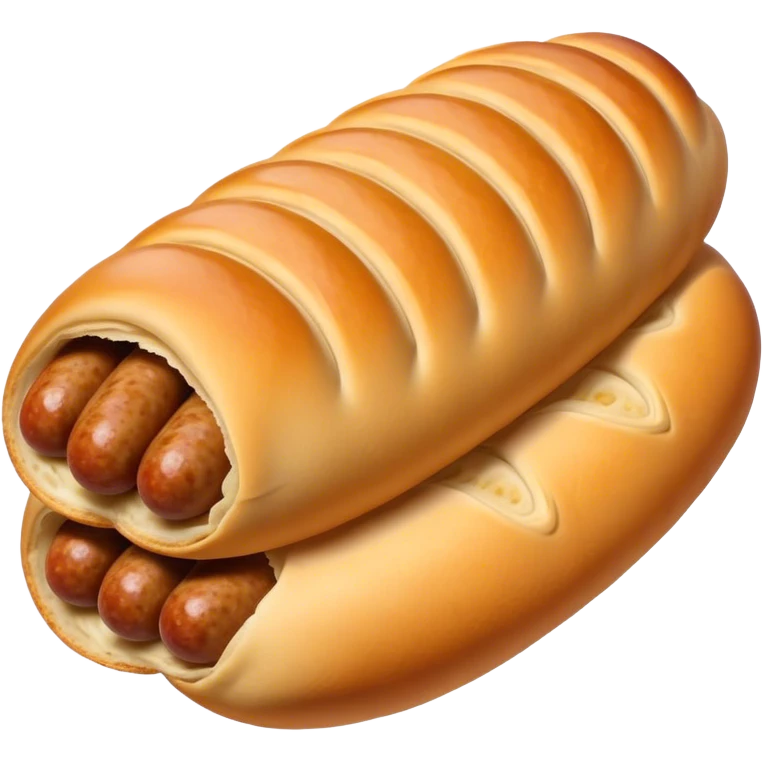 Sausage in dough, Russian  emoji